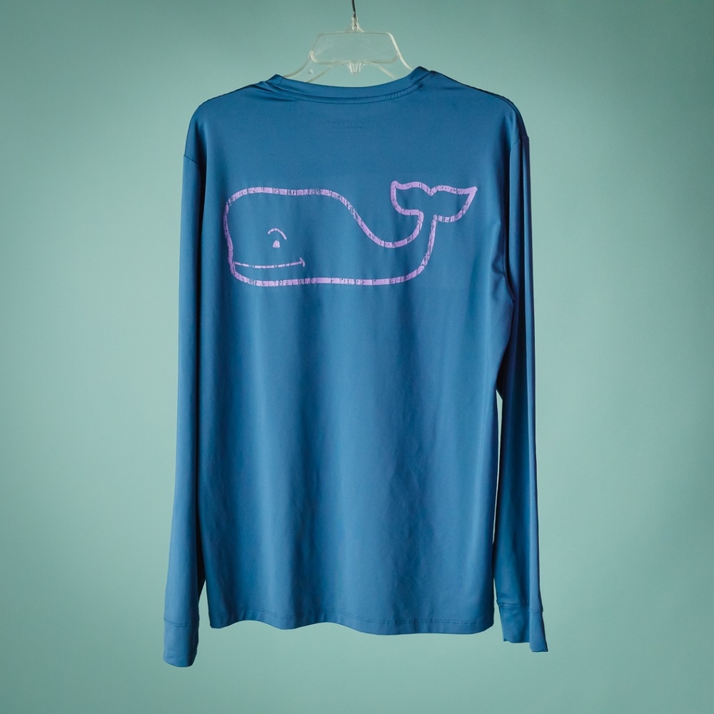 Vineyard Vines S Blue Performance Shirt - Picture 5 of 6